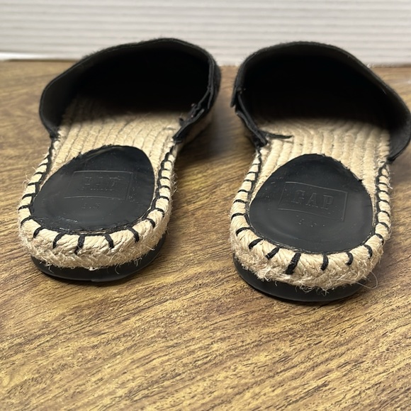 Gap Black Calf Hair Espadrille Slide-On Mules Size 8.5 - Picture 8 of 15
